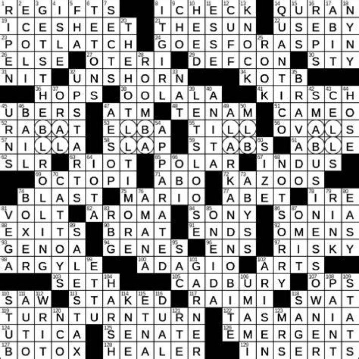 1973 play featuring a sign with a burned-out “E” Crossword Clue
