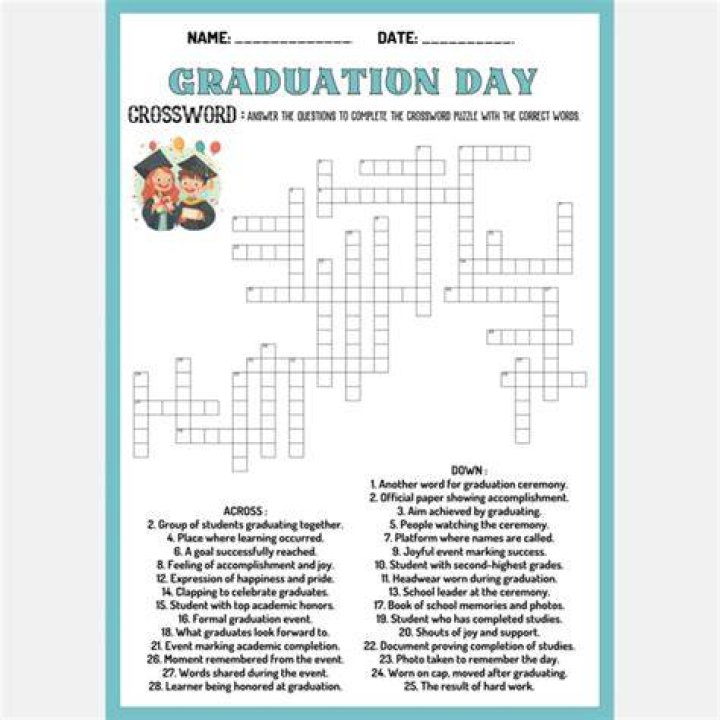 Activity before a graduation ceremony Crossword Clue