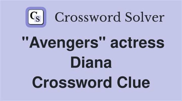 Actress Diana of “The Avengers” Crossword Clue
