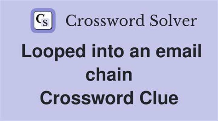 Adds to an email chain, in a way Crossword Clue