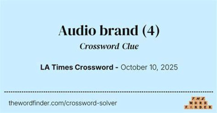Beats by ___ (audio brand) Crossword Clue