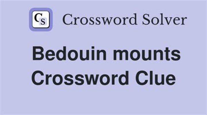 Bedouin, say Crossword Clue