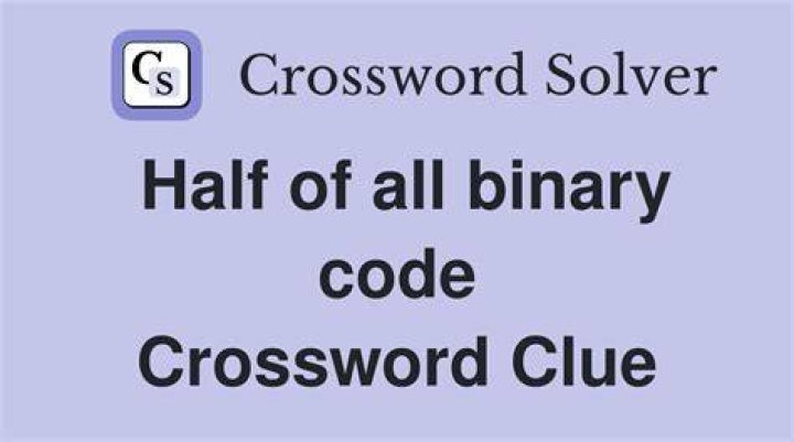 Bit of binary code Crossword Clue