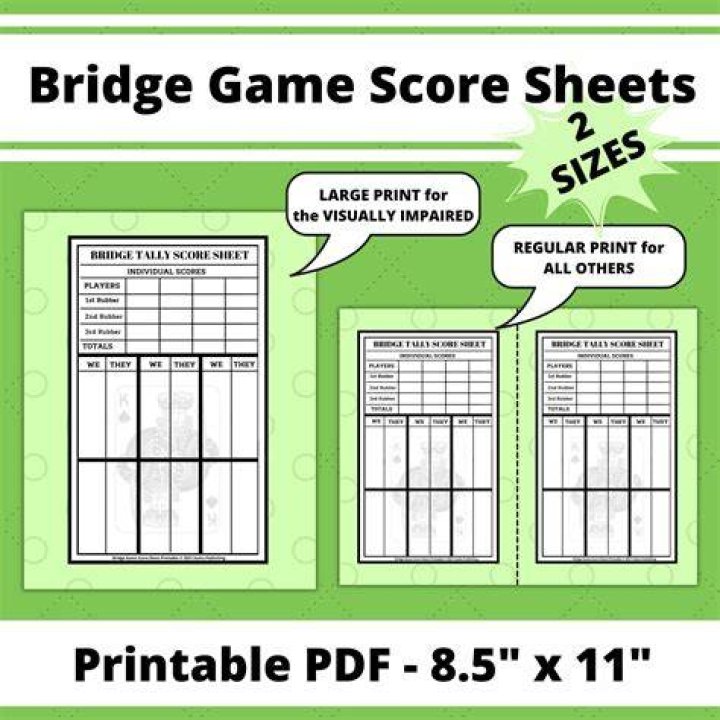 Bridge scorecard heading Crossword Clue