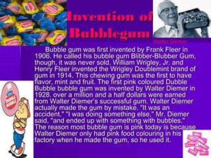 Bubble gum in 1906, e.g. Crossword Clue