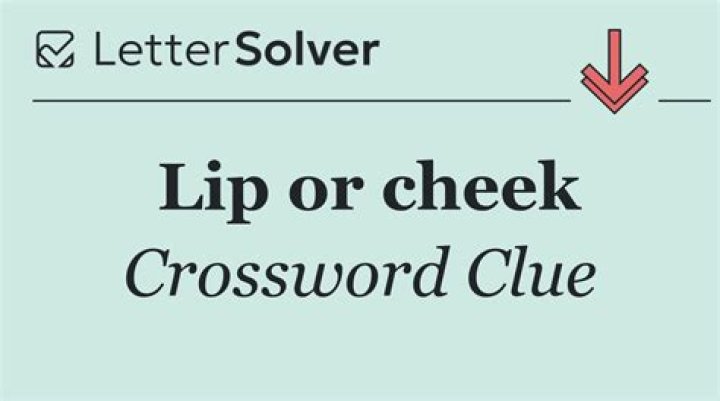 Cheek or lip Crossword Clue