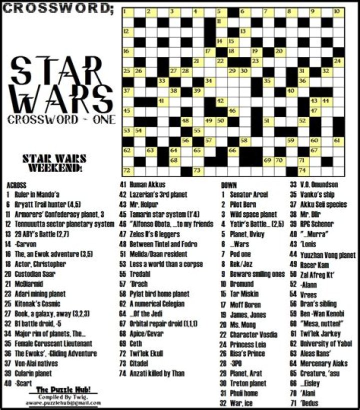 Chewbacca’s companion in “Star Wars” Crossword Clue