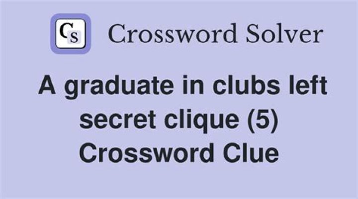 Clique Crossword Clue