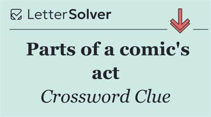 Comic’s “thing” Crossword Clue