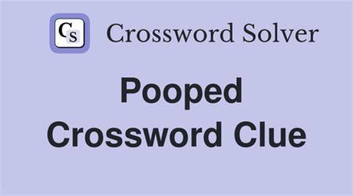 Completely pooped Crossword Clue