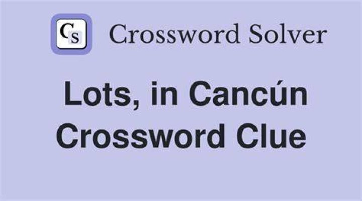 Crazy, in Cancún Crossword Clue