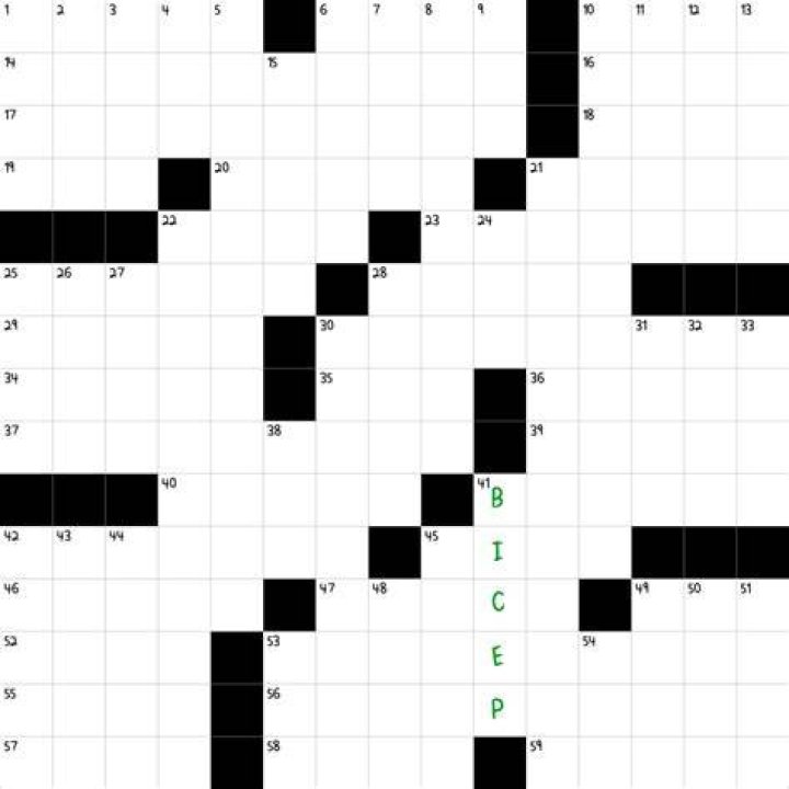 Curling target Crossword Clue