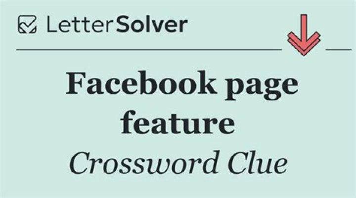 Facebook profile feature Crossword Clue