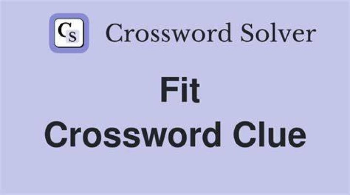 Fit (in) Crossword Clue