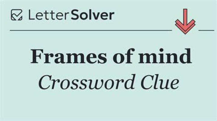 Frame of mind Crossword Clue
