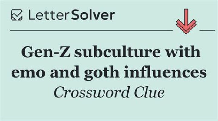 Gen-Z style with emo and anime influences Crossword Clue