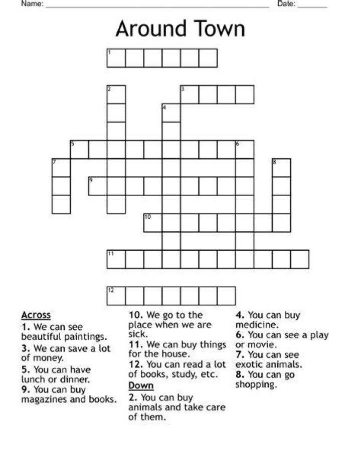 How many people get around town Crossword Clue