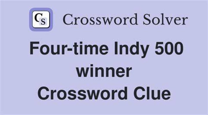 Indy winner Luyendyk Crossword Clue