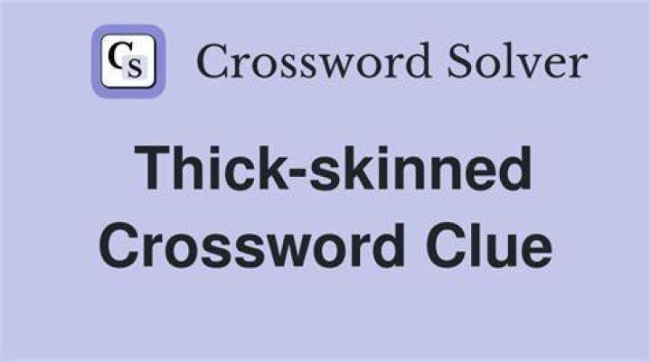 Is thick Crossword Clue