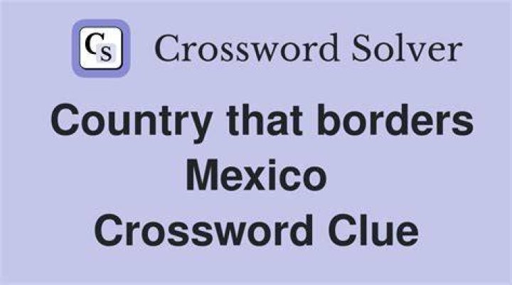 It borders Mex. Crossword Clue