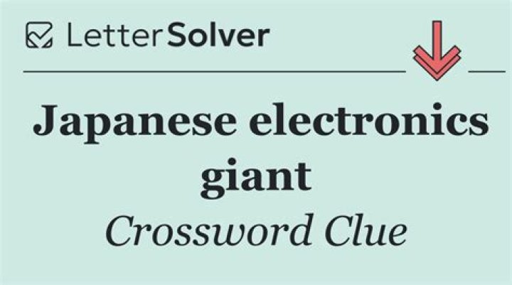 Japanese-based electronics giant Crossword Clue