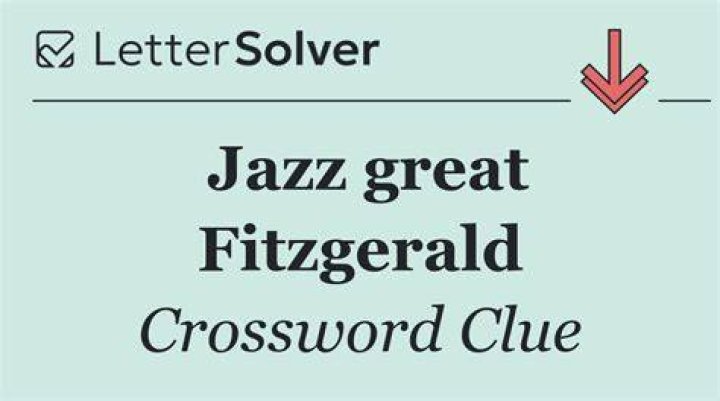 Jazz great Fitzgerald Crossword Clue