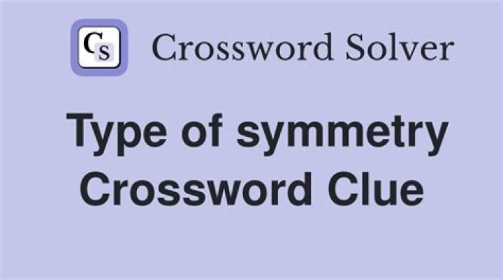 Kind of symmetry Crossword Clue