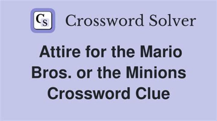*Minions or Mario? Crossword Clue