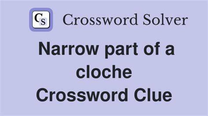 Narrow part Crossword Clue