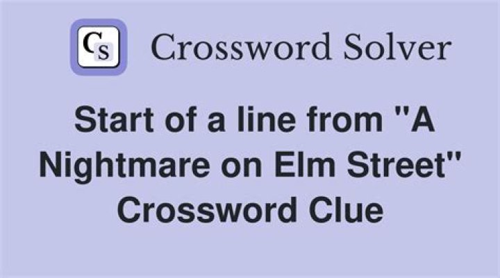 “Nightmare” street Crossword Clue