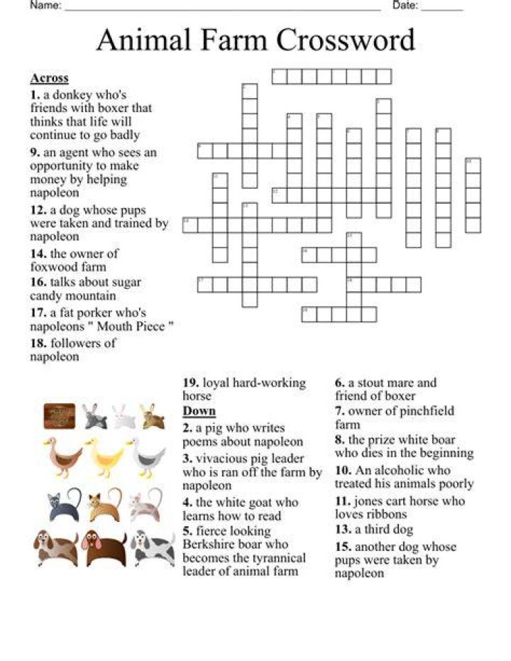 Part of an animal farm Crossword Clue