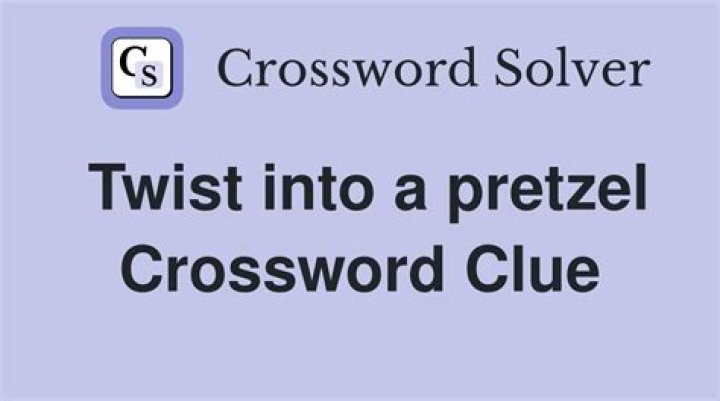 Pretzel, basically Crossword Clue