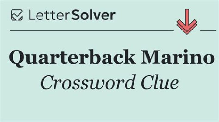 QB Marino Crossword Clue