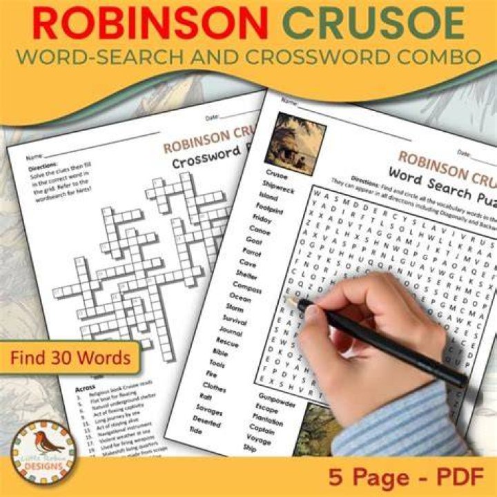 “Robinson Crusoe” novelist Crossword Clue