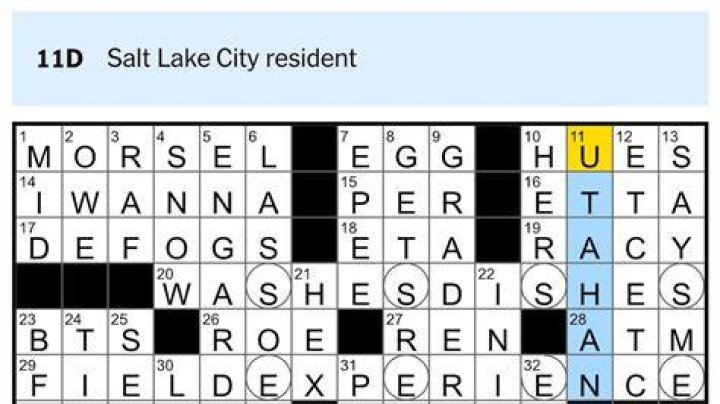 Salt Lake City resident Crossword Clue