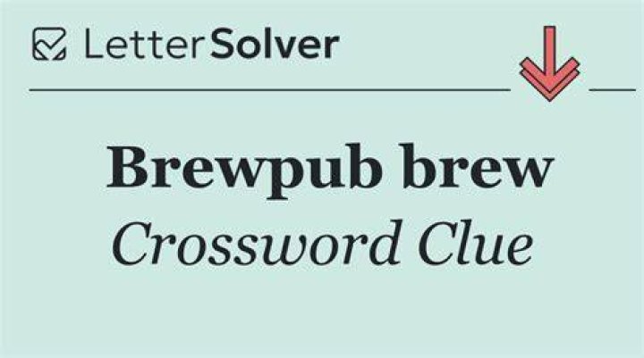 Sight at a brewpub Crossword Clue