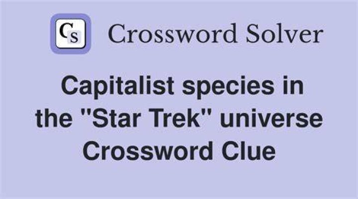 “Star Trek” species Crossword Clue
