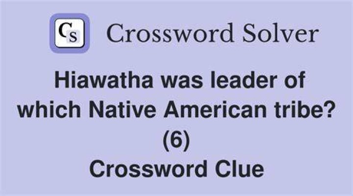 “The Song of Hiawatha” tribe Crossword Clue