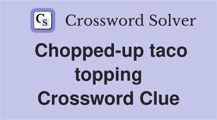 Topping made with this puzzle’s chopped and squeezed ingredients Crossword Clue