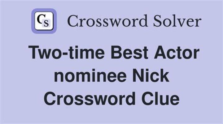 Two-time Best Actor, 1954 and 1972 Crossword Clue