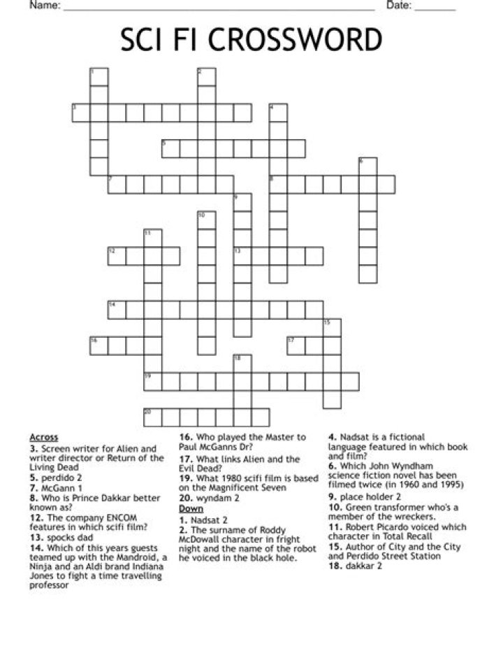 Verne of sci-fi Crossword Clue