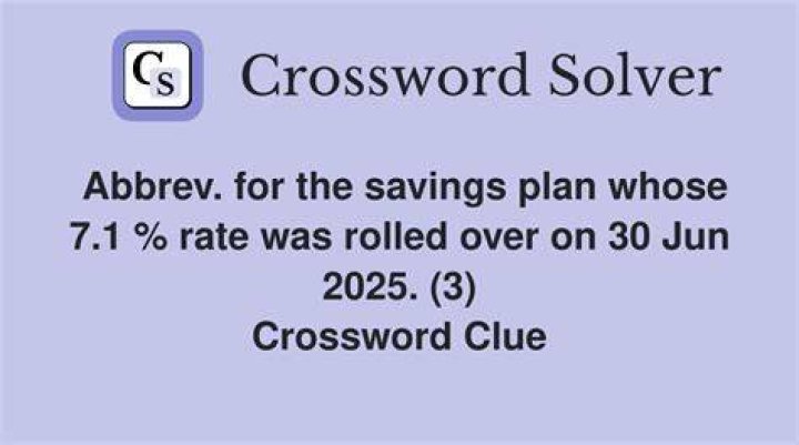 With 35-Down, savings plan option Crossword Clue