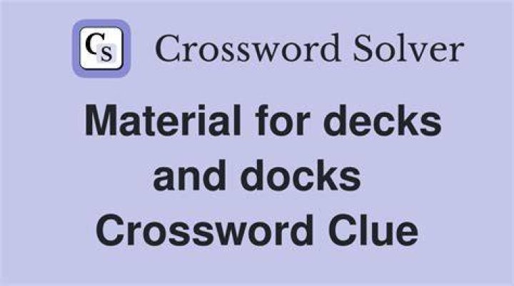 Wood for boat decks Crossword Clue