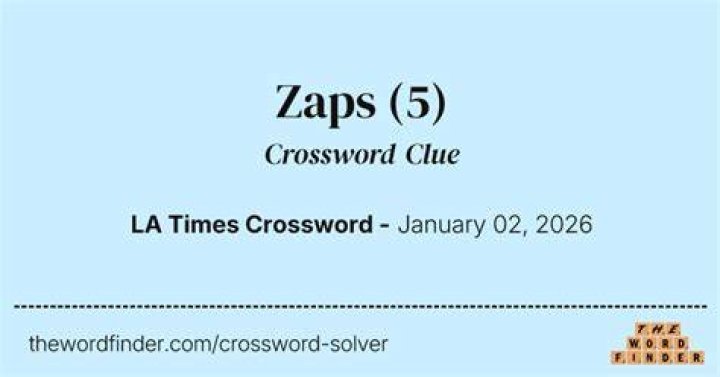 Zaps, in a way Crossword Clue